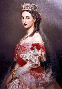 Franz Xaver Winterhalter Retrato de Carlota de Mexico oil painting reproduction
